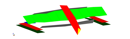 Shows the fourth mode of the modal analysis measurement of the andromeda
